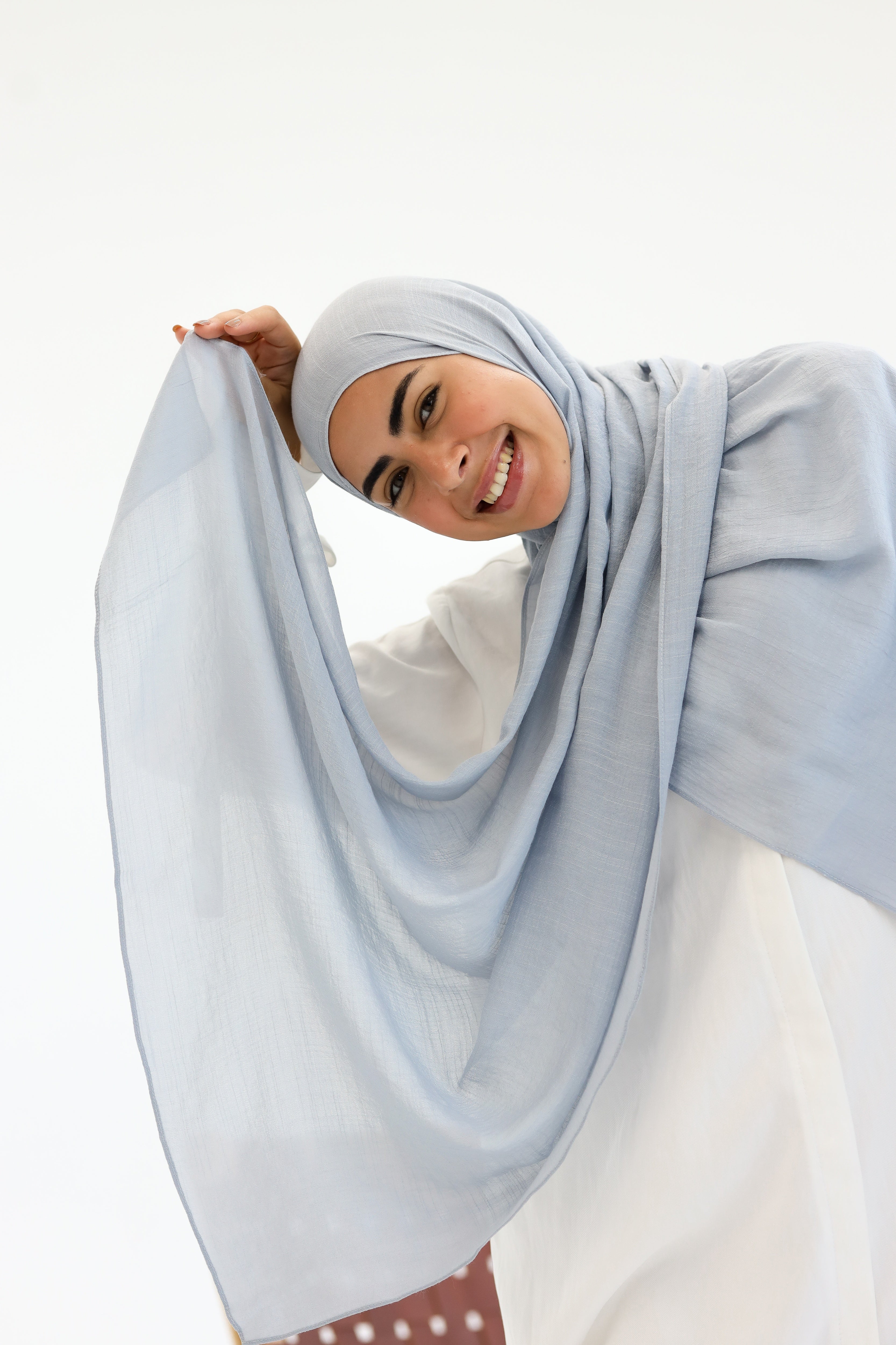 Light Grey Linen scarf