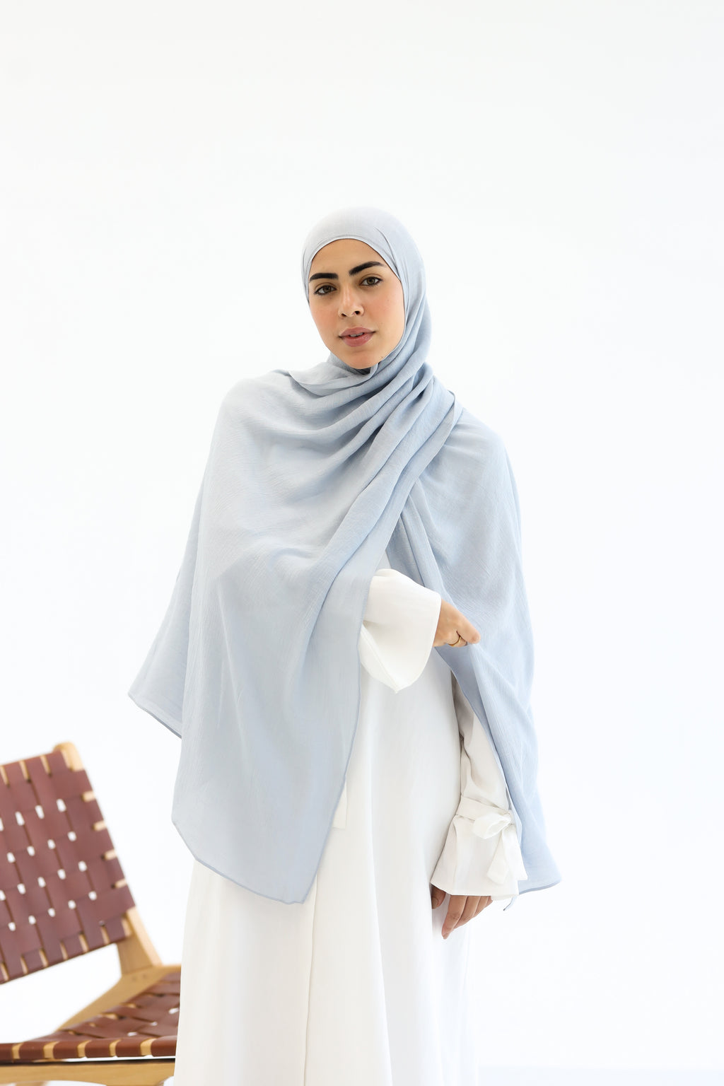Light Grey Linen scarf
